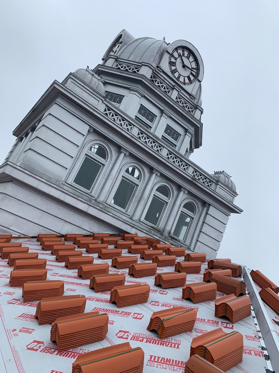 Historic dome waterproofing preparation